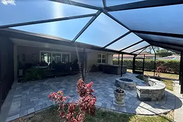Gable screen enclosure by East Coast Aluminum